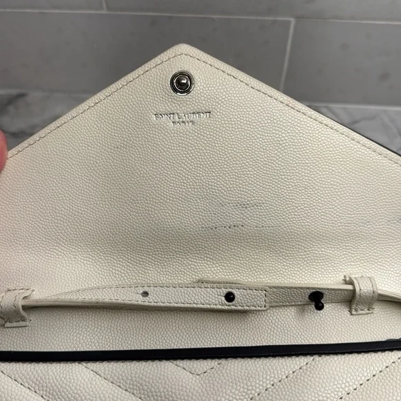 YSL classic monogram woc matalasse chevron leather - Picture 6 of 11